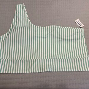 Old Navy Mint and White Striped Top